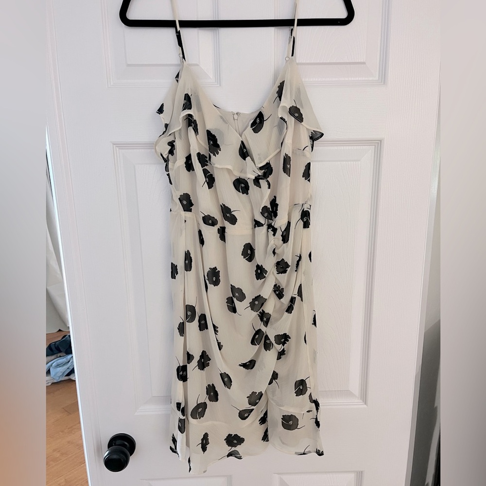 Black and White Floral Dress